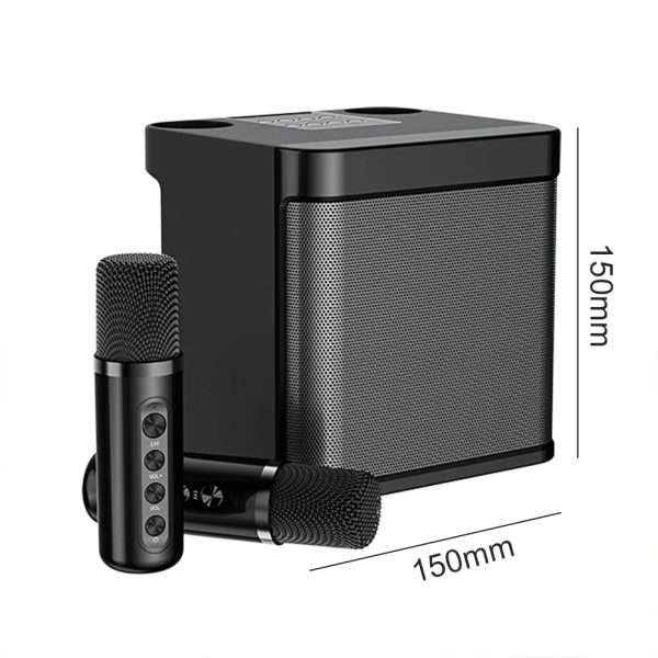 100W YS-203 Portable Karaoke Dual Microphone Wireless Speaker for Home Party Singing Equipment Stereo Bass Subwoofer Mixing Set - Image 10