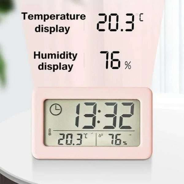 12/24H Clock Battery Powered Electronic LED Clock Bedroom - Image 3