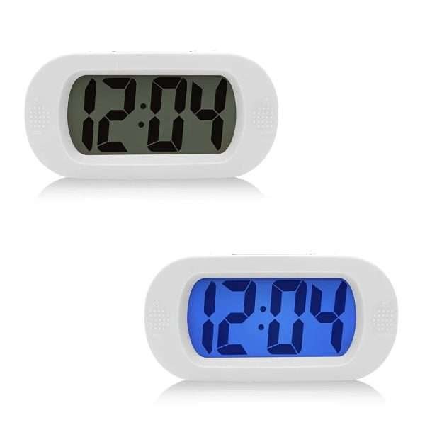 1pc Silicone Shock-Proof Silent Clock Creative Snooze Alarm Clock