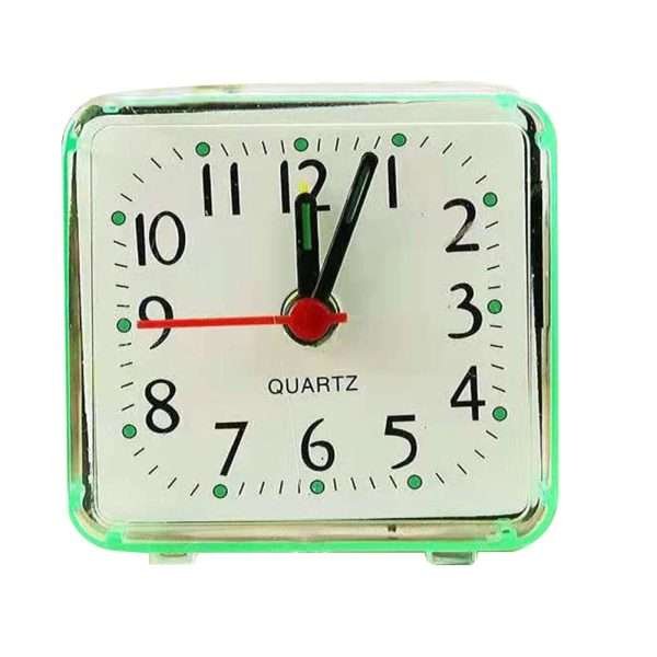 1pc Square Crystal Alarm Clock Candy Colored Student Bedroom Bedside Small Alarm Clock With Beeping Sound Electronic Clock Backl - Image 9