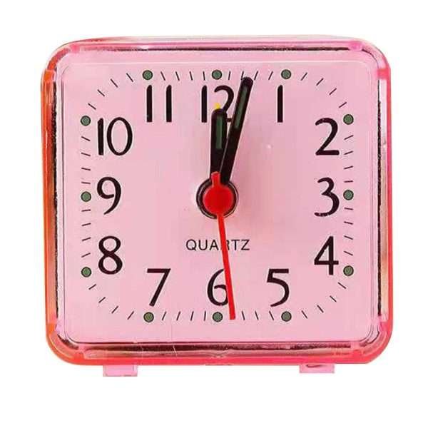 1pc Square Crystal Alarm Clock Candy Colored Student Bedroom Bedside Small Alarm Clock With Beeping Sound Electronic Clock Backl - Image 10