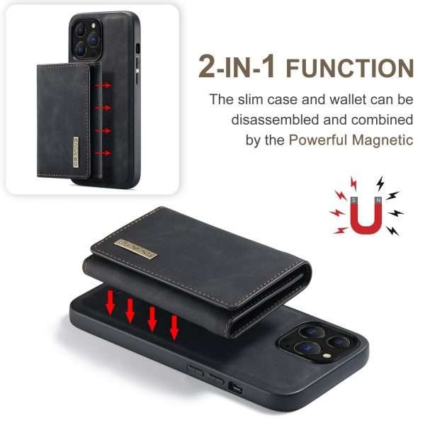 Magnetic 2 In 1 Detachable Leather Phone Case With Card Case For iPhone 15 14 13 - Image 12