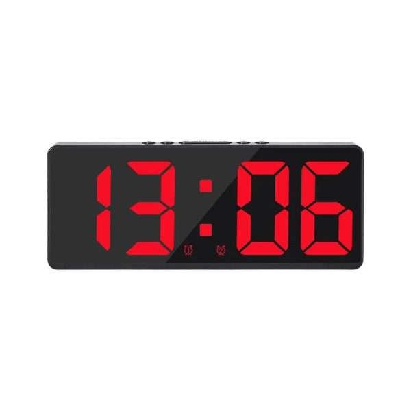 Acrylic/Mirror Digital Alarm Clock Voice Control (Powered By Battery) Table Clock Snooze Night Mode 12/24H Electronic LED Clocks - Image 14