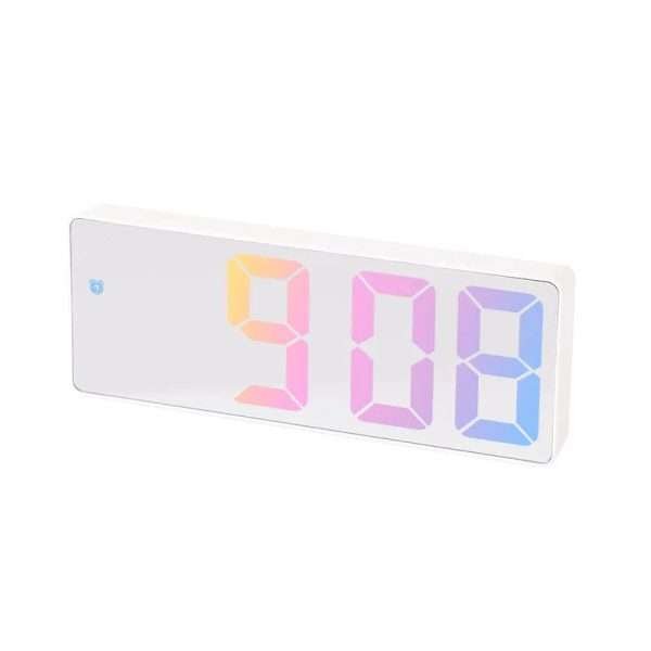 Acrylic/Mirror Digital Alarm Clock Voice Control (Powered By Battery) Table Clock Snooze Night Mode 12/24H Electronic LED Clocks - Image 17