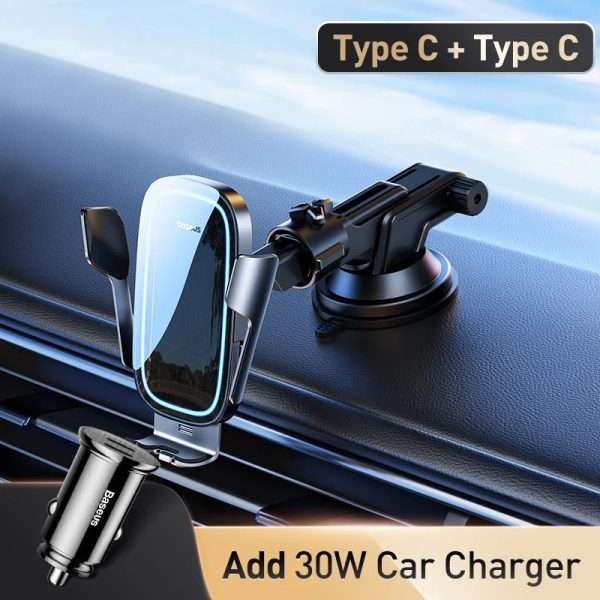 Automatic Alignment Car Phone Holder Wireless Charger For Samsung iPhone Xiaomi Phone Holder Car Holder Air Vent Holder - Image 7