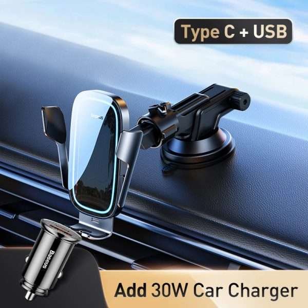 Automatic Alignment Car Phone Holder Wireless Charger For Samsung iPhone Xiaomi Phone Holder Car Holder Air Vent Holder - Image 5