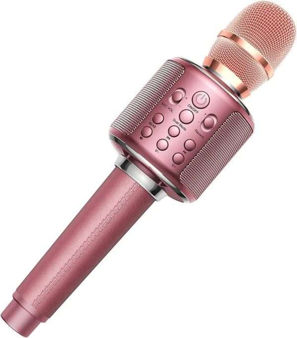 Bluetooth Microphone  Karaoke Portable  Home Wireless Singing Machine with Duet Sing