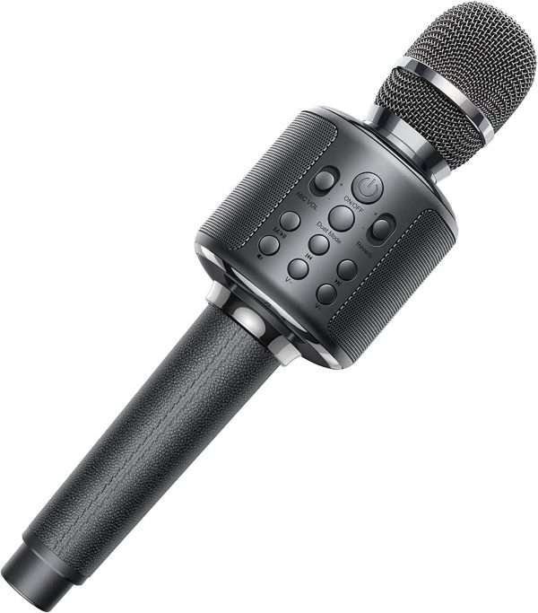 Bluetooth Microphone  Karaoke Portable  Home Wireless Singing Machine with Duet Sing/ - Image 7