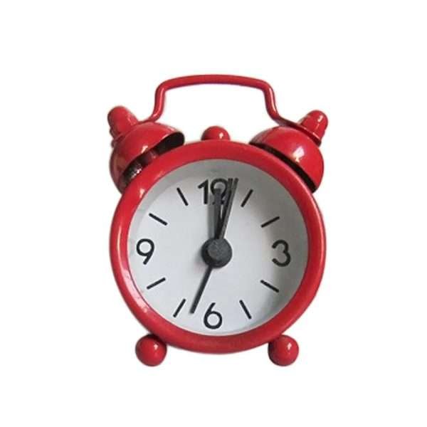 Creative Cute Mini Metal Small Alarm Clock Electronic Small Alarm Clock 6.3x2x4.3cm - Image 4