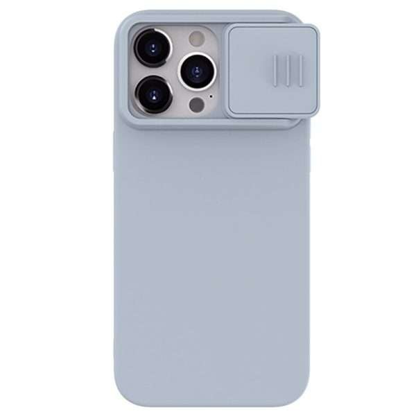 Liquid Silicone Slide Camera Protection Magnetic Phone Case For iPhone - Image 9