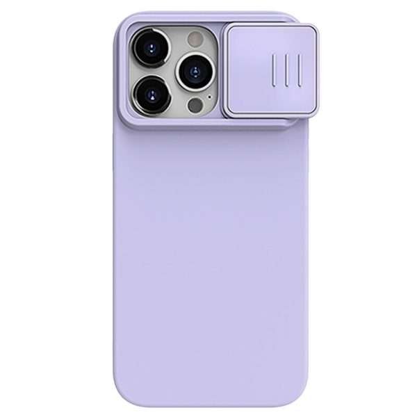 Liquid Silicone Slide Camera Protection Magnetic Phone Case For iPhone - Image 6