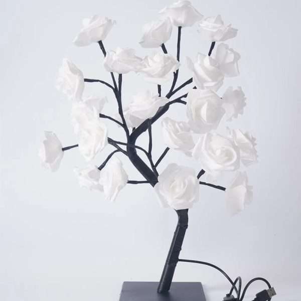 LED Table Lamp Rose Flower Tree USB LED Table Night Light - Image 3