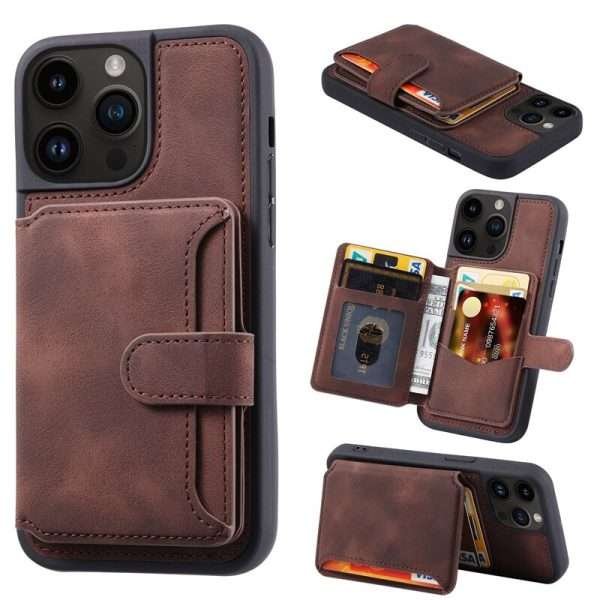 Luxury Anti Theft Flip Bag Card Wallet Leather Magnetic Phone Case For IPhone - Image 2