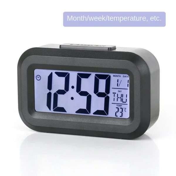 Mini Music Digital Alarm Clock Backlight Snooze Mute Calendar Desktop Alaways On Table Clocks Temperature Electronic LED Clocks - Image 6