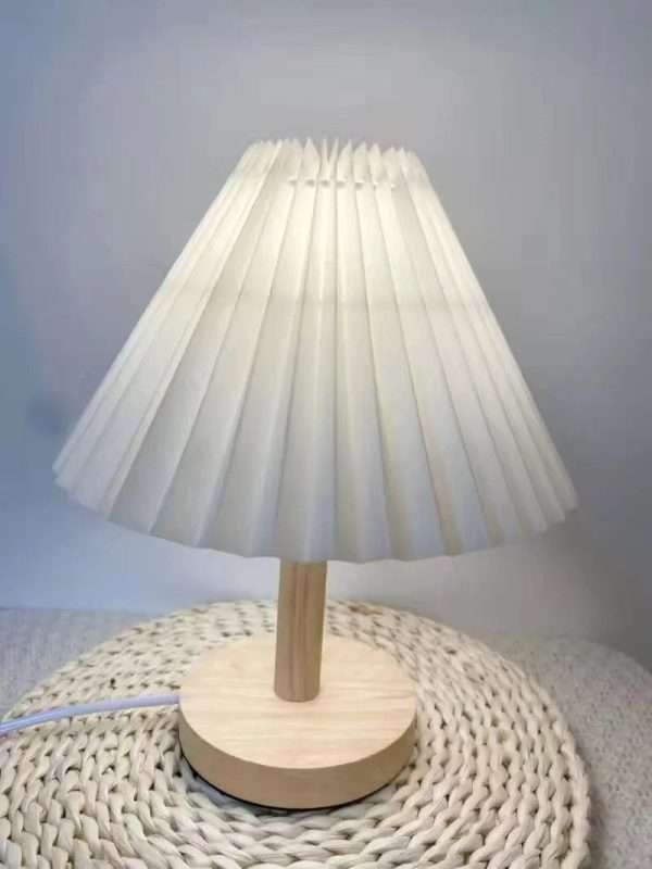 Nordic Pleated Table Lamp DIY Foldable 5V USB 220V Art Atmosphere Bedroom Bedside Night Light Home Decorate - Image 6