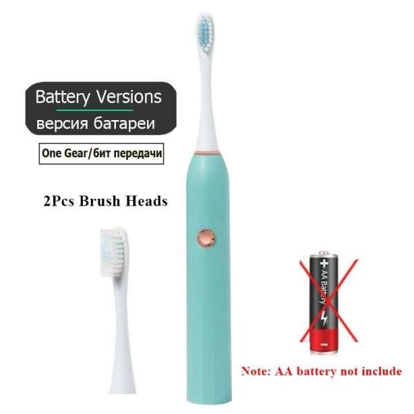 Rechargeable Electric Toothbrush Black White Sonic Remove Tartar Oral Hygiene IPX7 Waterproof with Replacement Head Gift Aldult - Image 30