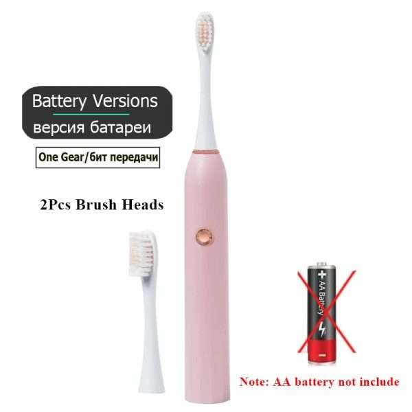 Rechargeable Electric Toothbrush Black White Sonic Remove Tartar Oral Hygiene IPX7 Waterproof with Replacement Head Gift Aldult - Image 10