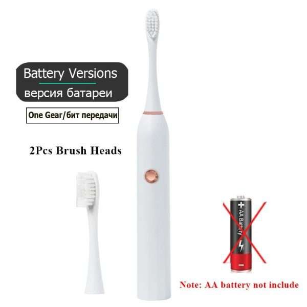 Rechargeable Electric Toothbrush Black White Sonic Remove Tartar Oral Hygiene IPX7 Waterproof with Replacement Head Gift Aldult - Image 29