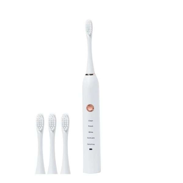 Rechargeable Electric Toothbrush Black White Sonic Remove Tartar Oral Hygiene IPX7 Waterproof with Replacement Head Gift Aldult - Image 37