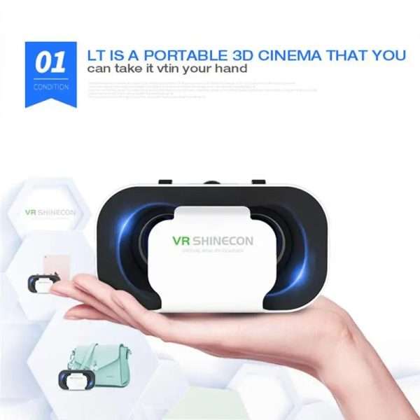 VR SHINECON BOX 5 Mini VR Glasses 3D Glasses Virtual Reality Glasses VR Headset For Google Cardboard Smartp - Image 5