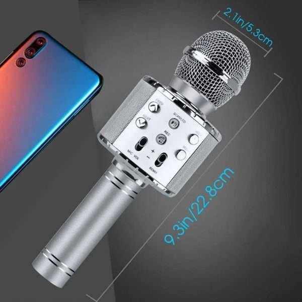 Wireless Mic Handheld Microphone KTV USB Player Professional Speaker Portable Karaoke Christmas Recording Home Party Microphone - Image 8