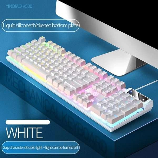 YINDIAO Keyboard Gaming Wired Laptop Desktops PC Computer Office Accessories Low Profile Gamer Keyboards With Numpad - Image 8