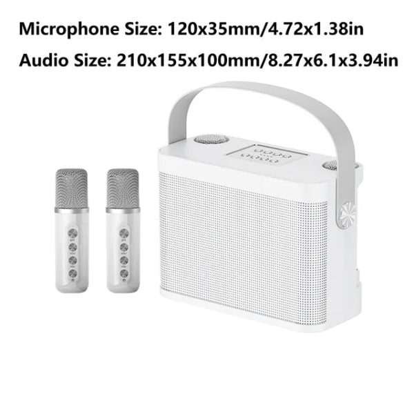 Ys-219 Karaoke Machine Portable Wireless Bluetooth 5.0 Speaker System With Dual Microphone Home Tv Ktv Set Support TF Card - Image 9